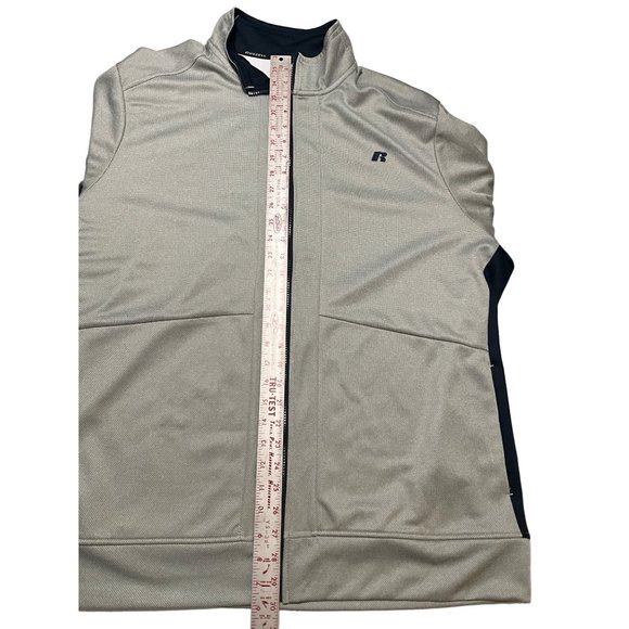 Russell DRI-POWER 2XL Gray Full Zip Men's‎ Jacket - Picture 4 of 6